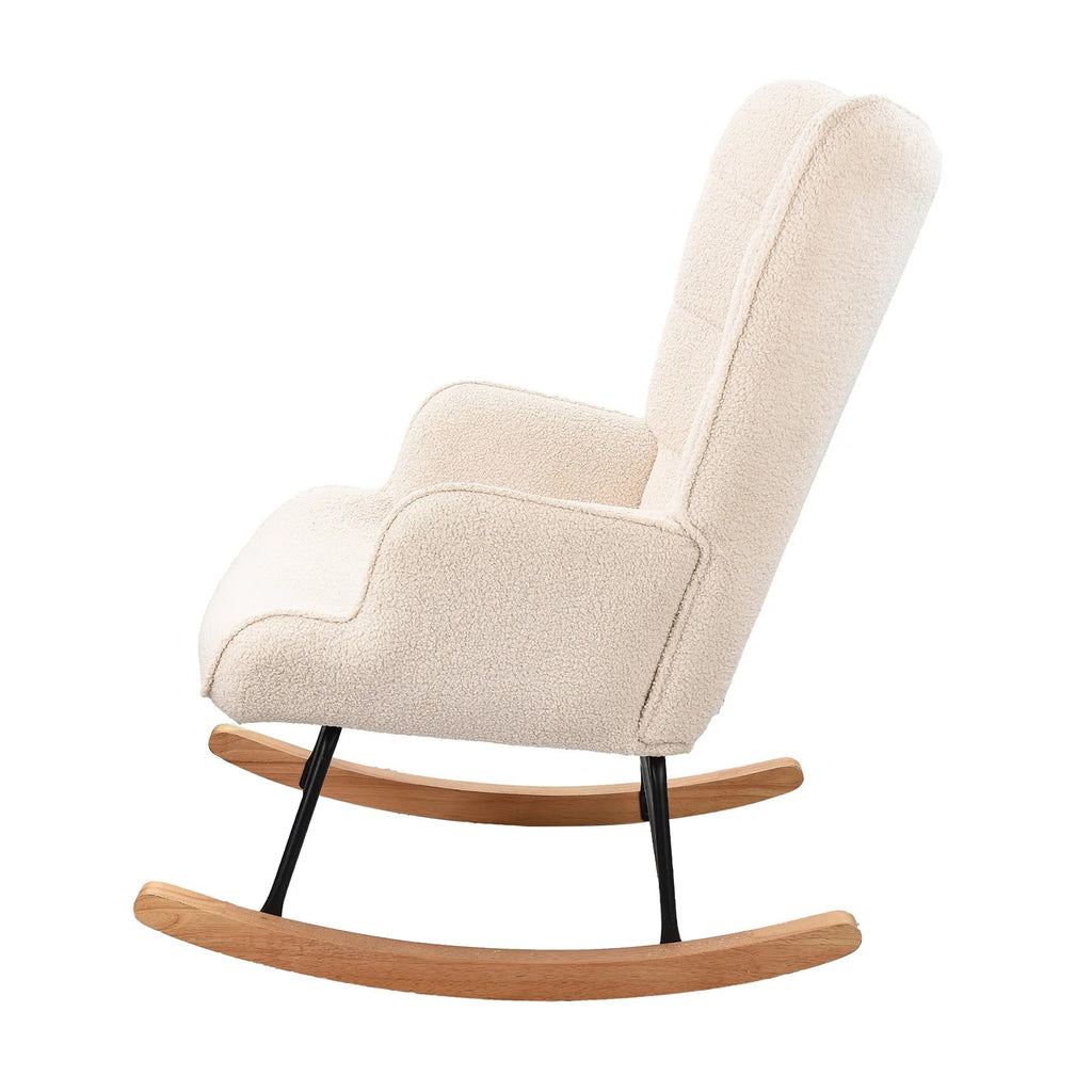 Luna Teddy Schommelstoel – Wit